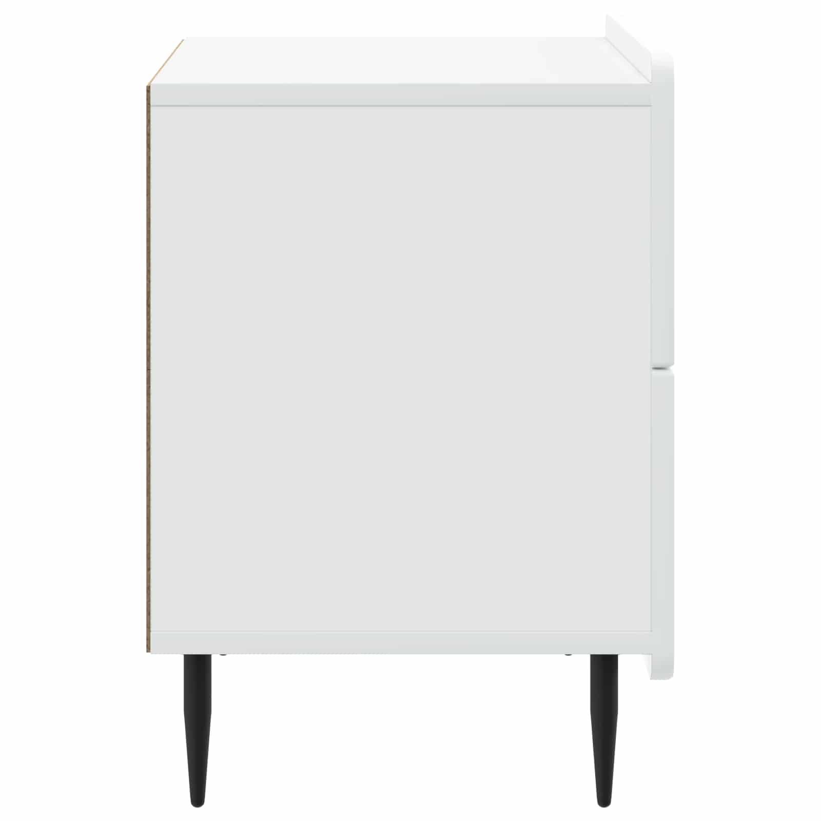 vidaXL Bedside Cabinet White 62 x 34.5 x 49.5 cm Engineered Wood 6