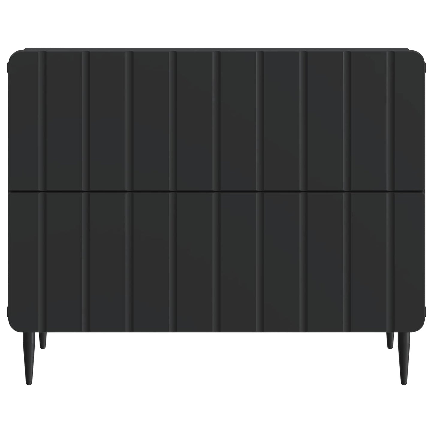 vidaXL Bedside Cabinet Black 62 x 34.5 x 49.5 cm Engineered Wood 5