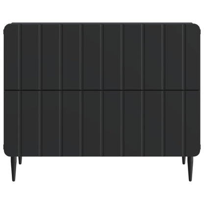 vidaXL Bedside Cabinet Black 62 x 34.5 x 49.5 cm Engineered Wood 5