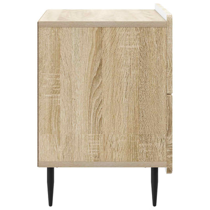 vidaXL Bedside Cabinet Sonoma Oak 62 x 34.5 x 49.5 cm Engineered Wood 6