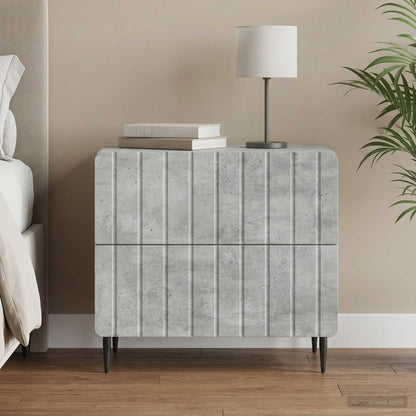 vidaXL Bedside Cabinet Concrete Grey 62 x 34.5 x 49.5 cm 1