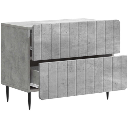 vidaXL Bedside Cabinet Concrete Grey 62 x 34.5 x 49.5 cm 4