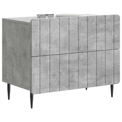 vidaXL Bedside Cabinet Concrete Grey 62 x 34.5 x 49.5 cm 3