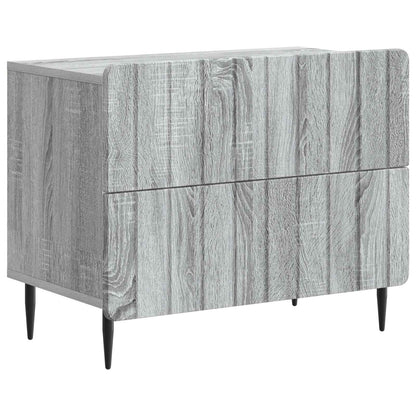 vidaXL Bedside Cabinet Grey Sonoma 62 x 34.5 x 49.5 cm Engineered Wood 2