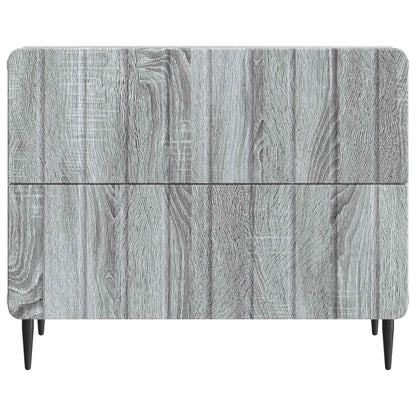 vidaXL Bedside Cabinet Grey Sonoma 62 x 34.5 x 49.5 cm Engineered Wood 5