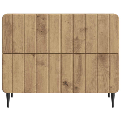 vidaXL Bedside Cabinet Artisan Oak 62 x 34.5 x 49.5 cm Engineered Wood 5