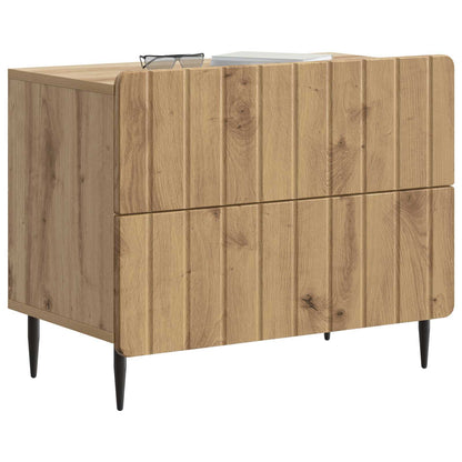 vidaXL Bedside Cabinet Artisan Oak 62 x 34.5 x 49.5 cm Engineered Wood 3