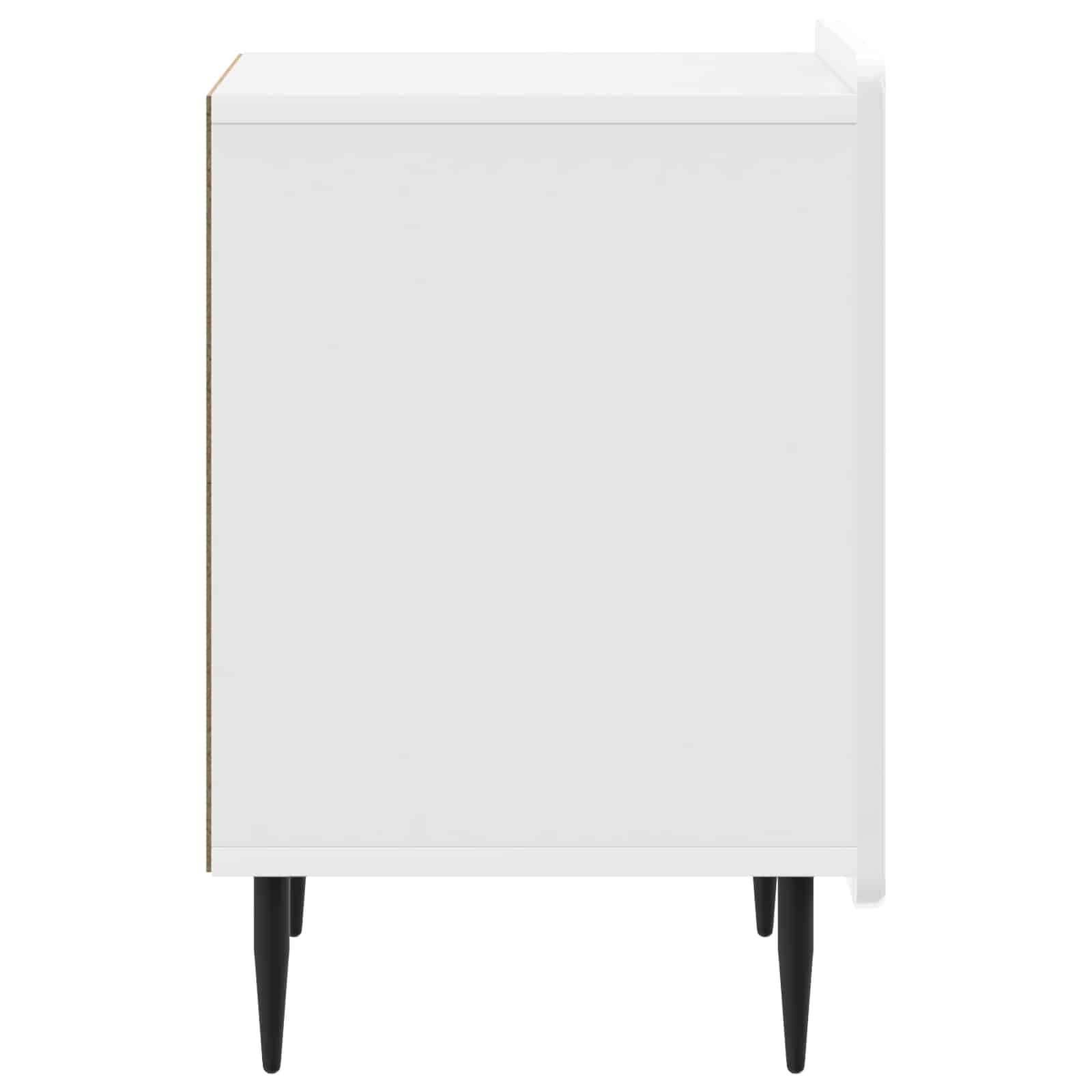 vidaXL Bedside Cabinet High Gloss White 43 x 34.5 x 52 cm 6