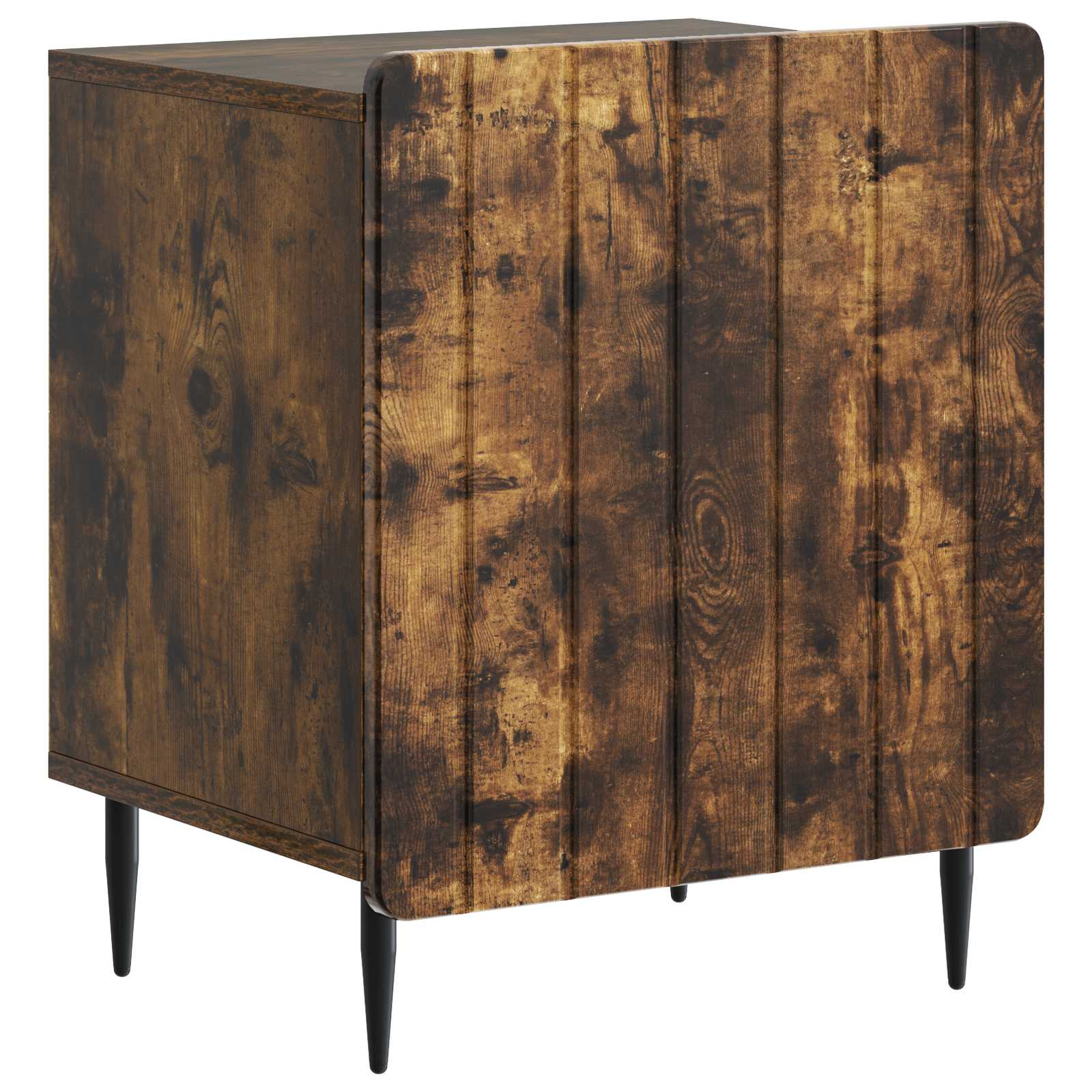 vidaXL Bedside Cabinet Smoked Oak 43 x 34.5 x 52 cm Engineered Wood 2