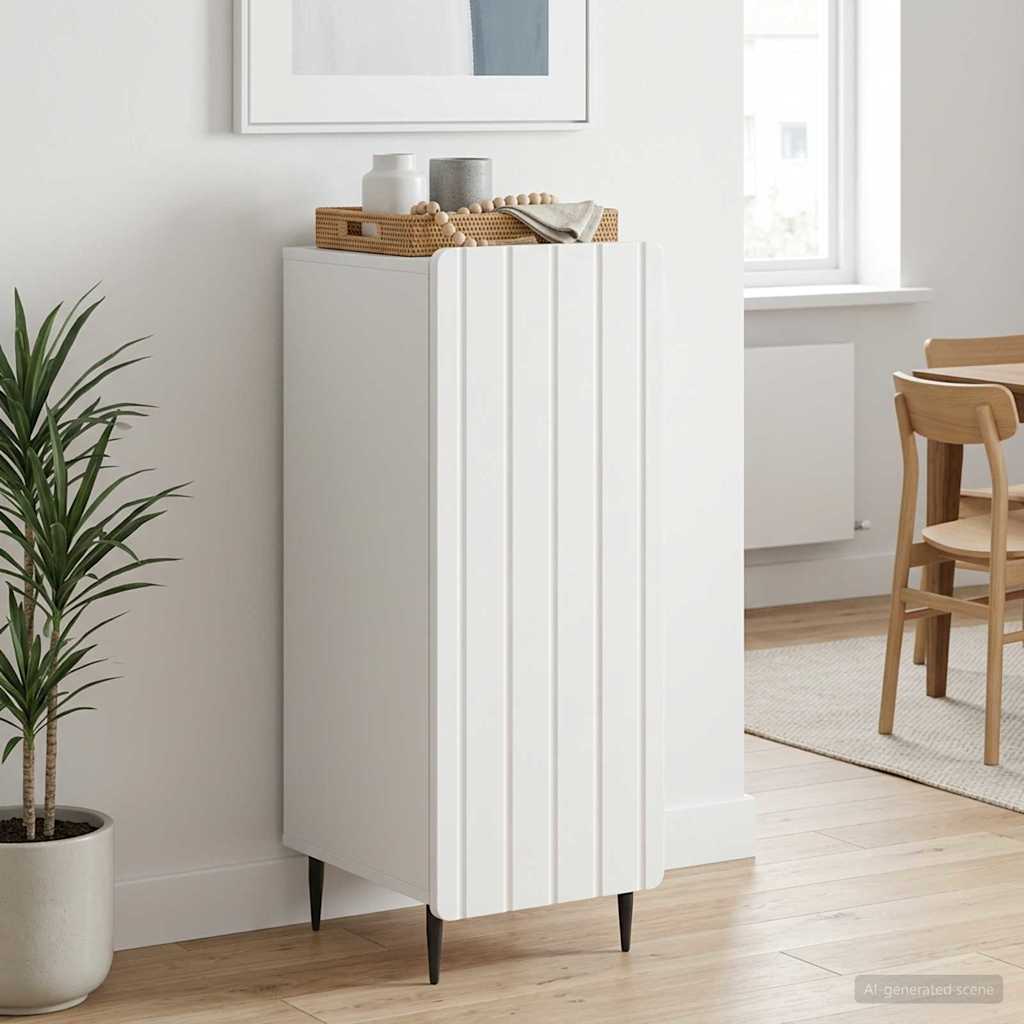 vidaXL Sideboard White 34.5 x 33 x 92 cm Engineered Wood 1