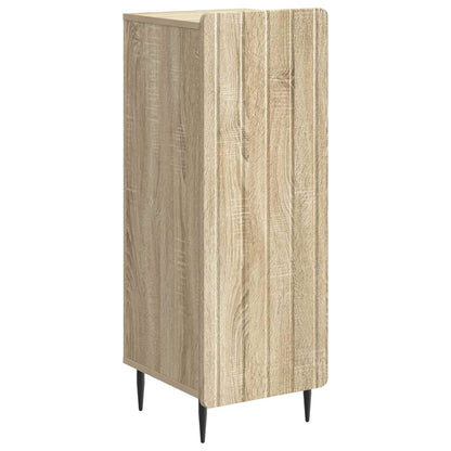 vidaXL Sideboard Sonoma Oak 34.5 x 33 x 92 cm Engineered Wood 2