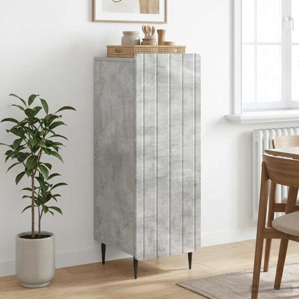 vidaXL Sideboard Concrete Grey 34.5 x 33 x 92 cm Engineered Wood 1