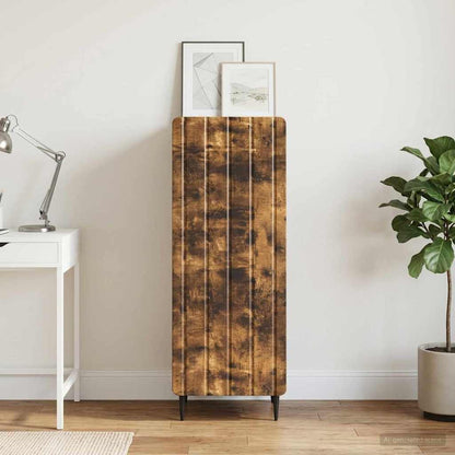vidaXL Sideboard Smoked Oak 34.5 x 33 x 92 cm Engineered Wood 1