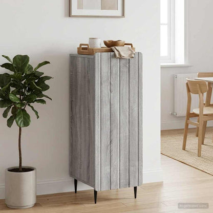 vidaXL Sideboard Grey Sonoma 34.5 x 33 x 92 cm Engineered Wood 1