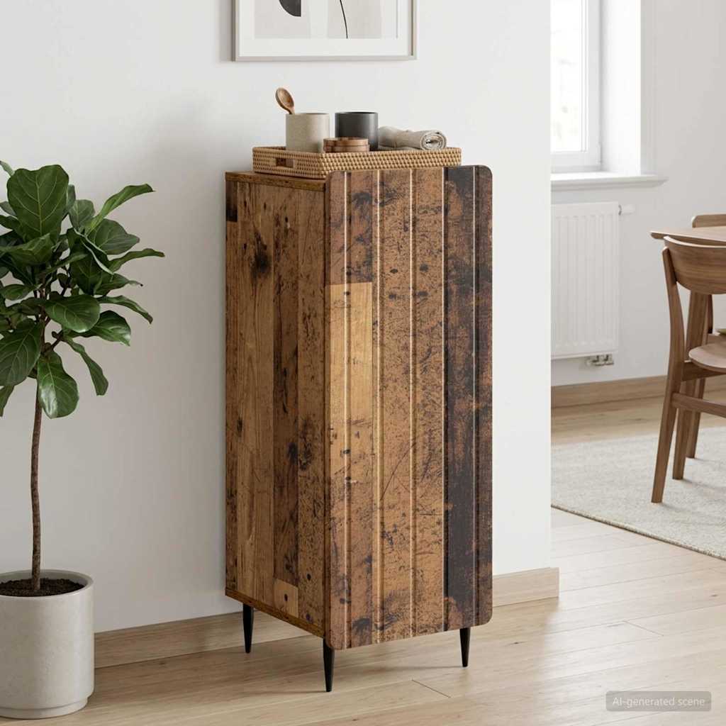vidaXL Sideboard Old Wood 34.5 x 33 x 92 cm Engineered Wood 4