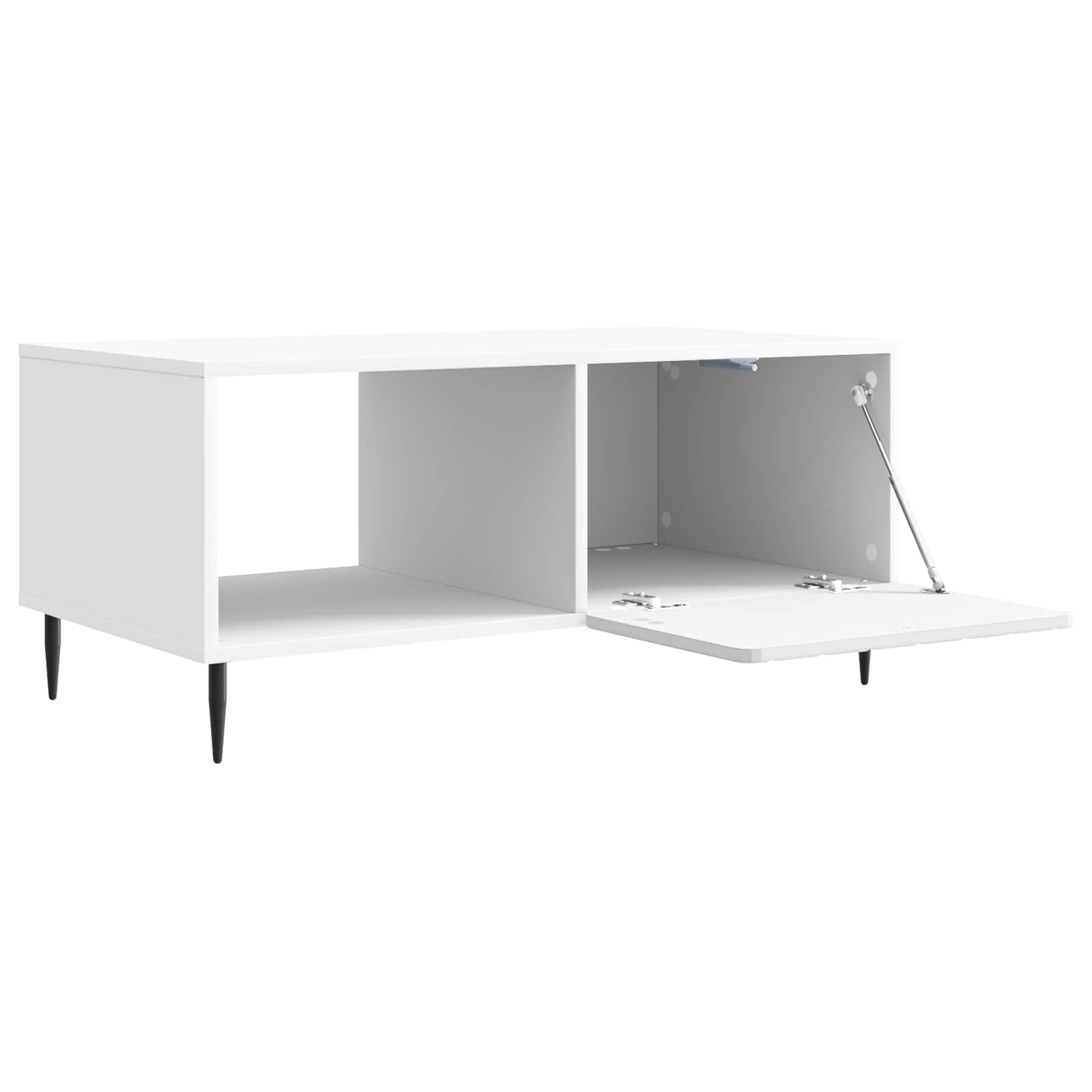 vidaXL Coffee Table White 90 x 50 x 40 cm Engineered Wood 5