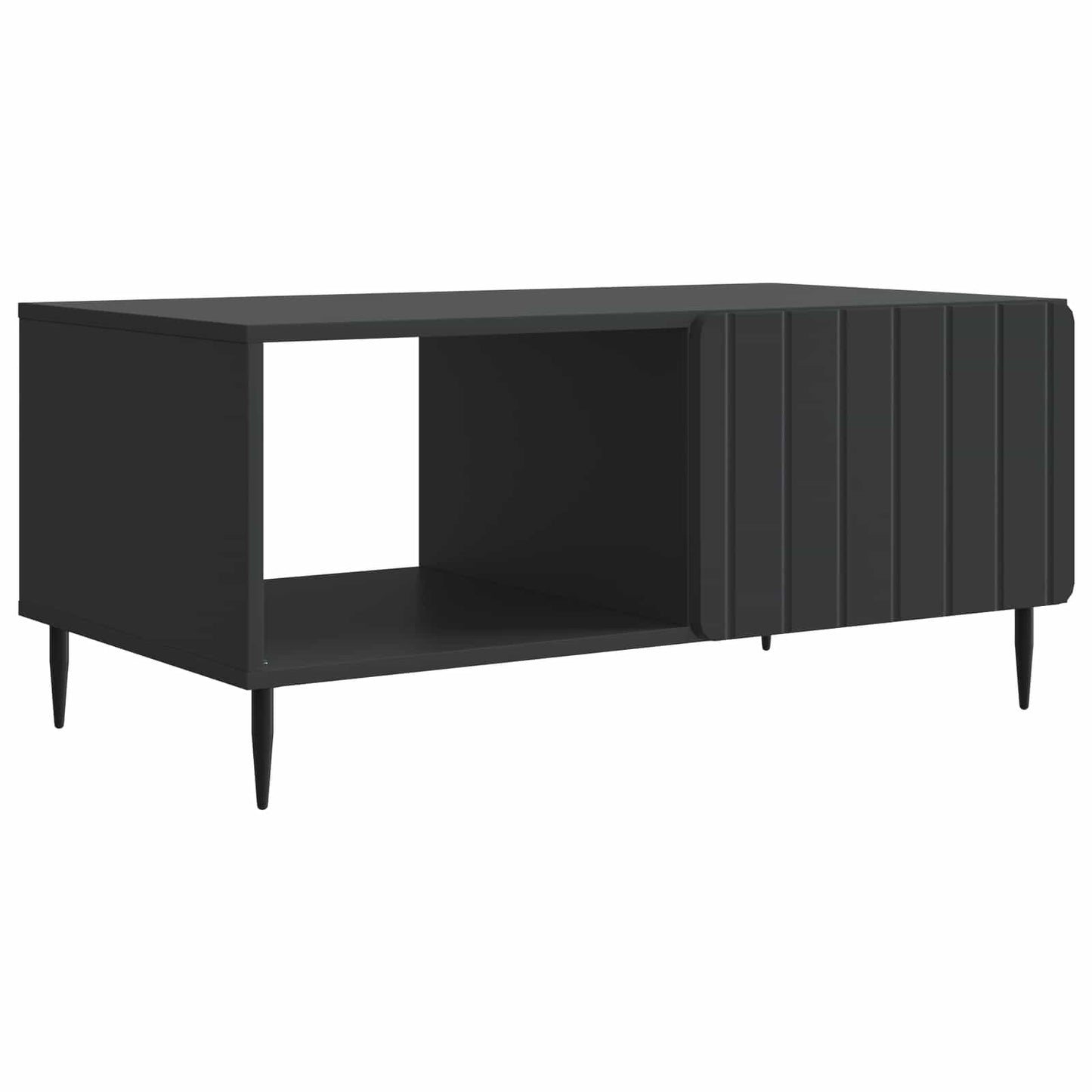 vidaXL Coffee Table Black 90 x 50 x 40 cm Engineered Wood 2