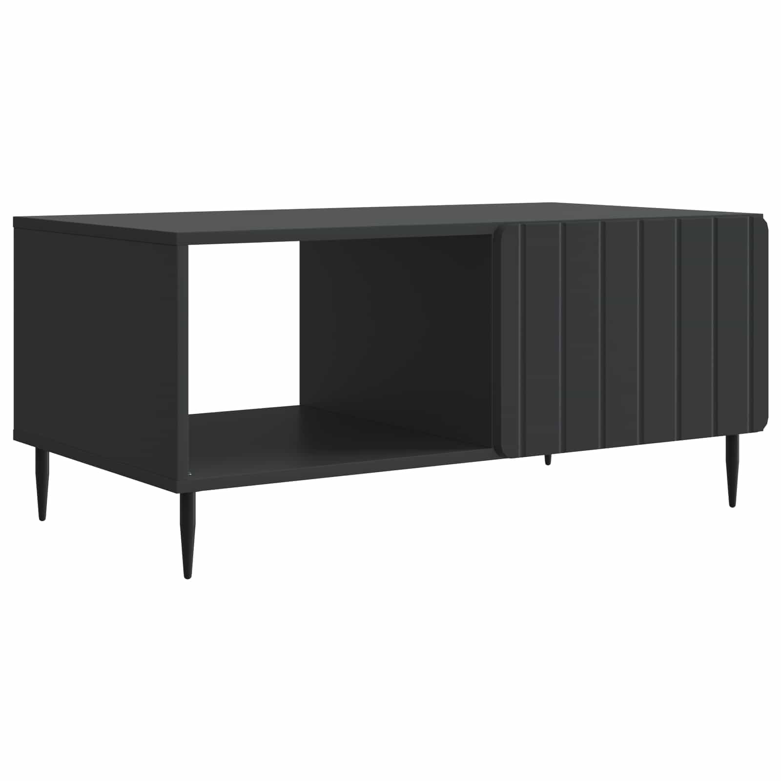 vidaXL Coffee Table Black 90 x 50 x 40 cm Engineered Wood 2