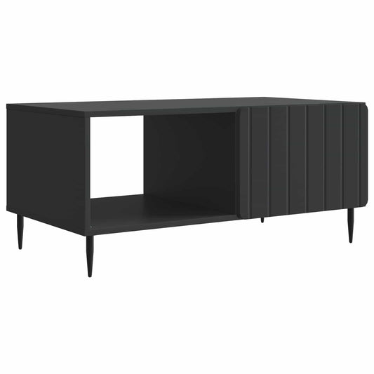 vidaXL Coffee Table Black 90 x 50 x 40 cm Engineered Wood 2