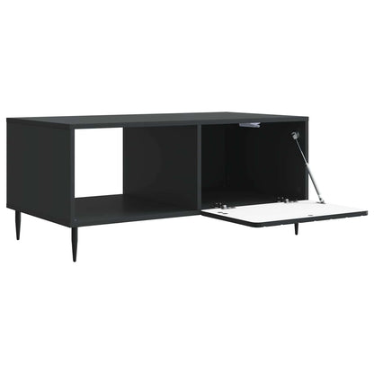 vidaXL Coffee Table Black 90 x 50 x 40 cm Engineered Wood 4