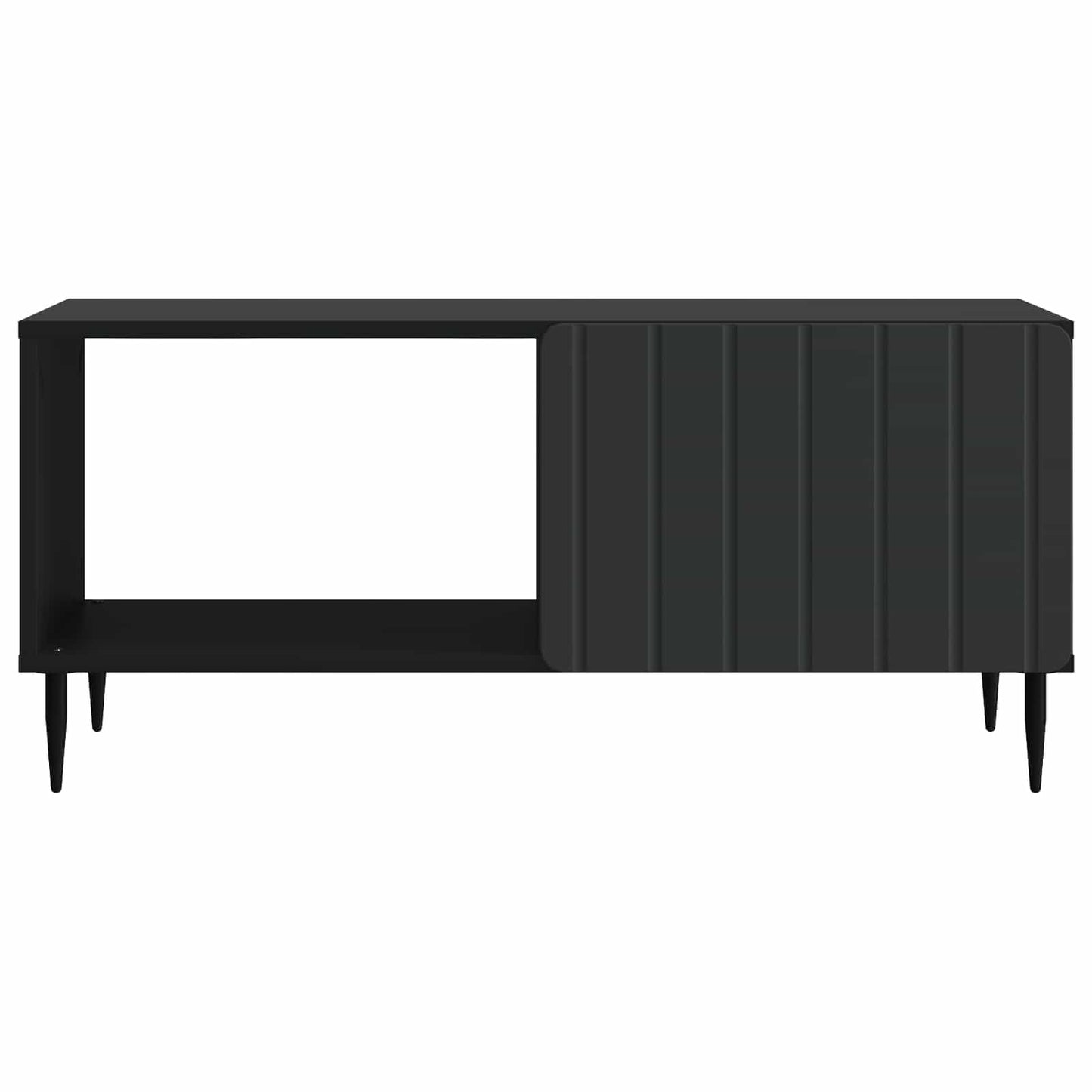 vidaXL Coffee Table Black 90 x 50 x 40 cm Engineered Wood 5