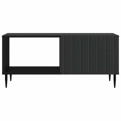 vidaXL Coffee Table Black 90 x 50 x 40 cm Engineered Wood 5