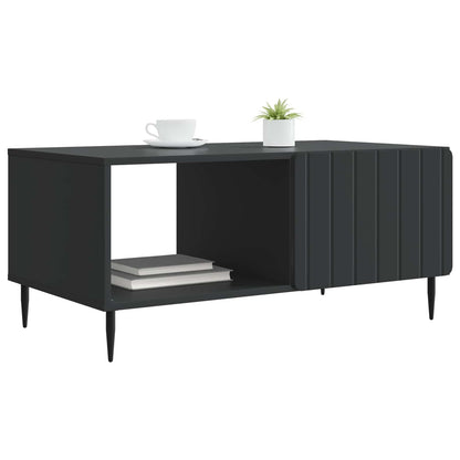 vidaXL Coffee Table Black 90 x 50 x 40 cm Engineered Wood 3