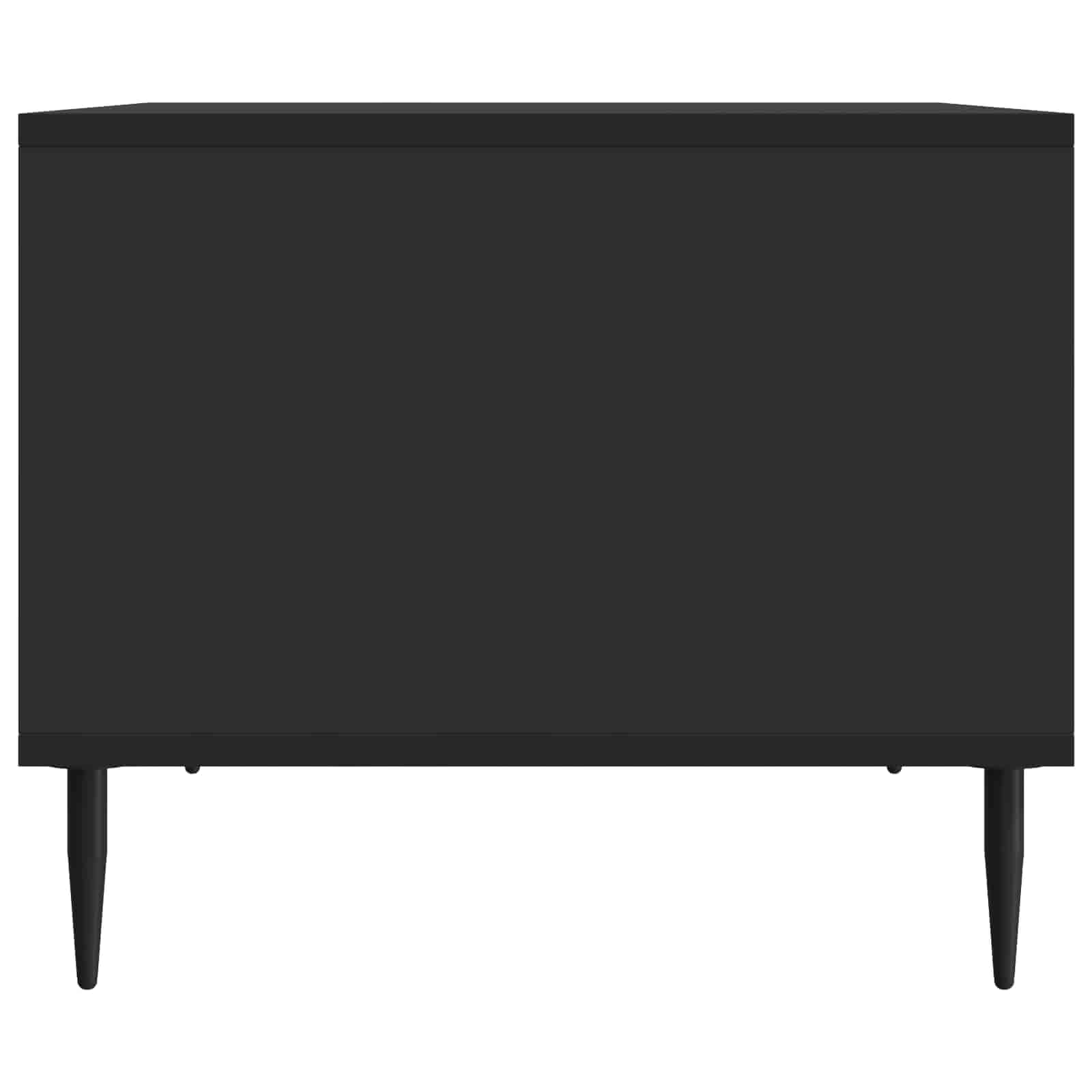 vidaXL Coffee Table Black 90 x 50 x 40 cm Engineered Wood 6
