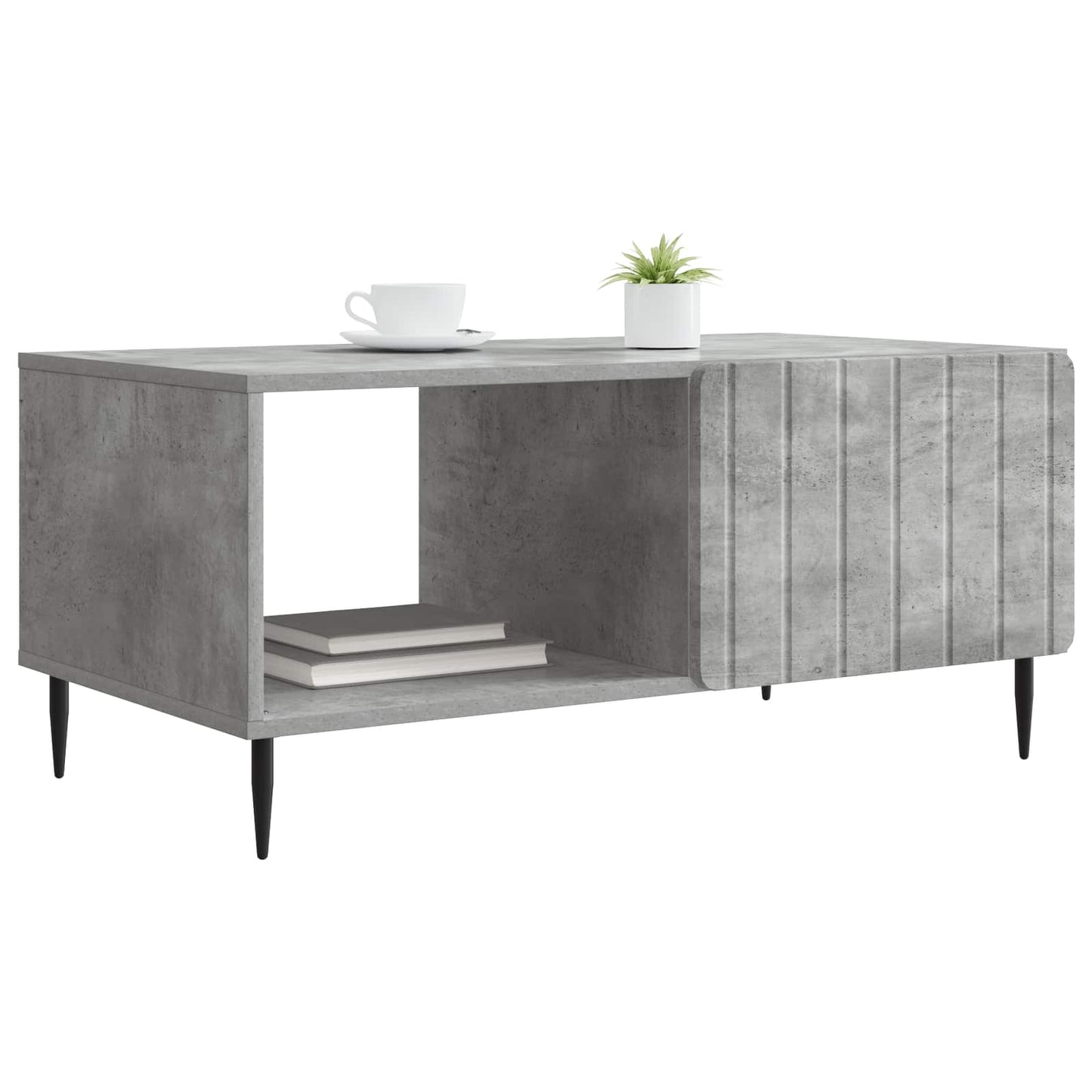 vidaXL Coffee Table Concrete Grey 90 x 50 x 40 cm Engineered Wood 3