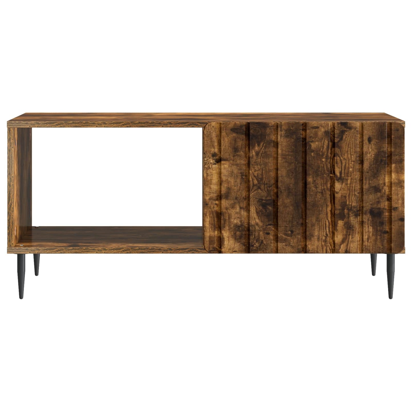 vidaXL Coffee Table Smoked Oak 90 x 50 x 40 cm Engineered Wood 5