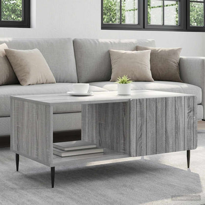 vidaXL Coffee Table Grey Sonoma 90 x 50 x 40 cm Engineered Wood 1