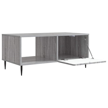 vidaXL Coffee Table Grey Sonoma 90 x 50 x 40 cm Engineered Wood 4