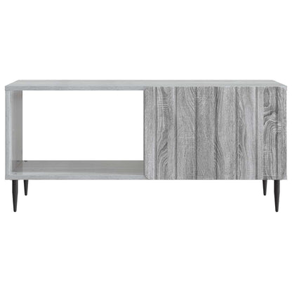 vidaXL Coffee Table Grey Sonoma 90 x 50 x 40 cm Engineered Wood 5