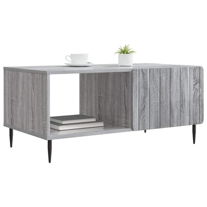 vidaXL Coffee Table Grey Sonoma 90 x 50 x 40 cm Engineered Wood 3