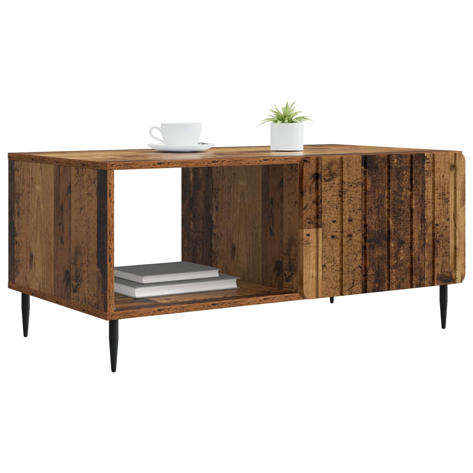 vidaXL Coffee Table Old Wood 90 x 50 x 40 cm Engineered Wood 3