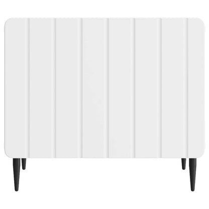 vidaXL Coffee Table with Drawer White 49 x 50 x 42 cm Engineered Wood 5