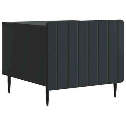 vidaXL Coffee Table with Drawer Black 49 x 50 x 42 cm Engineered Wood 2