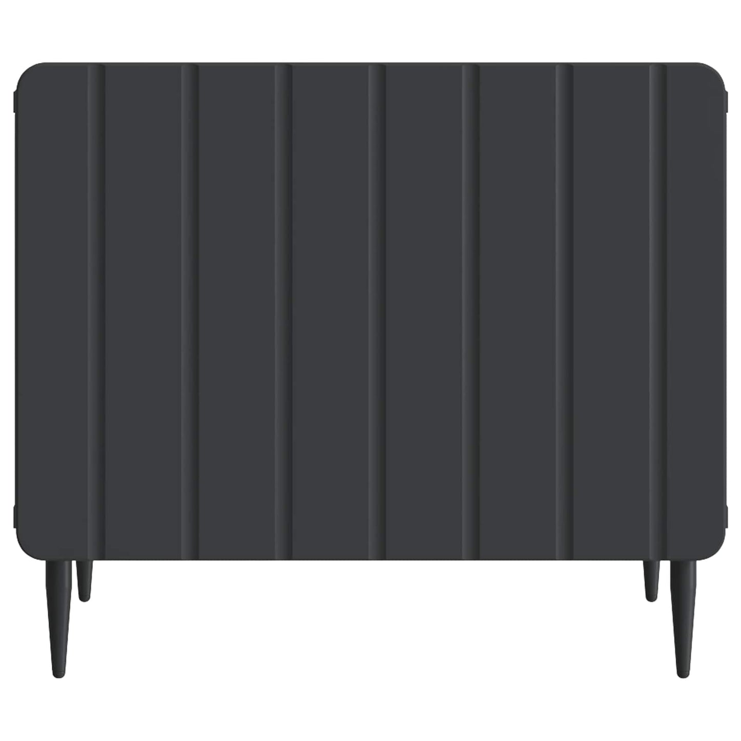 vidaXL Coffee Table with Drawer Black 49 x 50 x 42 cm Engineered Wood 5