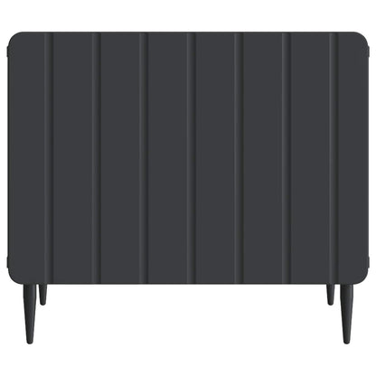 vidaXL Coffee Table with Drawer Black 49 x 50 x 42 cm Engineered Wood 5