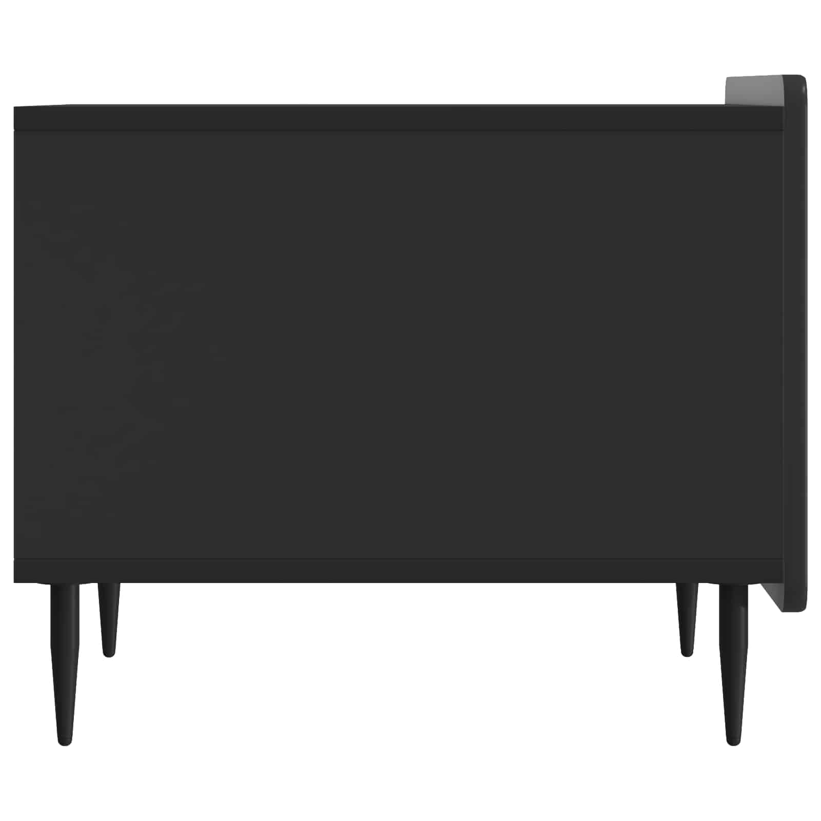 vidaXL Coffee Table with Drawer Black 49 x 50 x 42 cm Engineered Wood 6