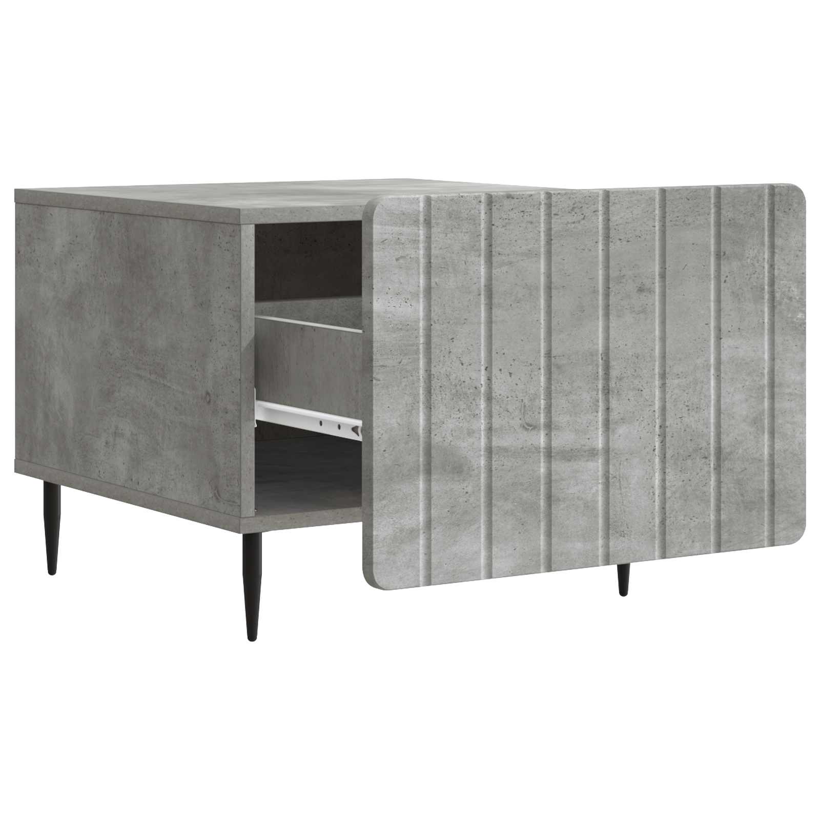 vidaXL Coffee Table Concrete Grey 49 x 50 x 42 cm Engineered Wood 4