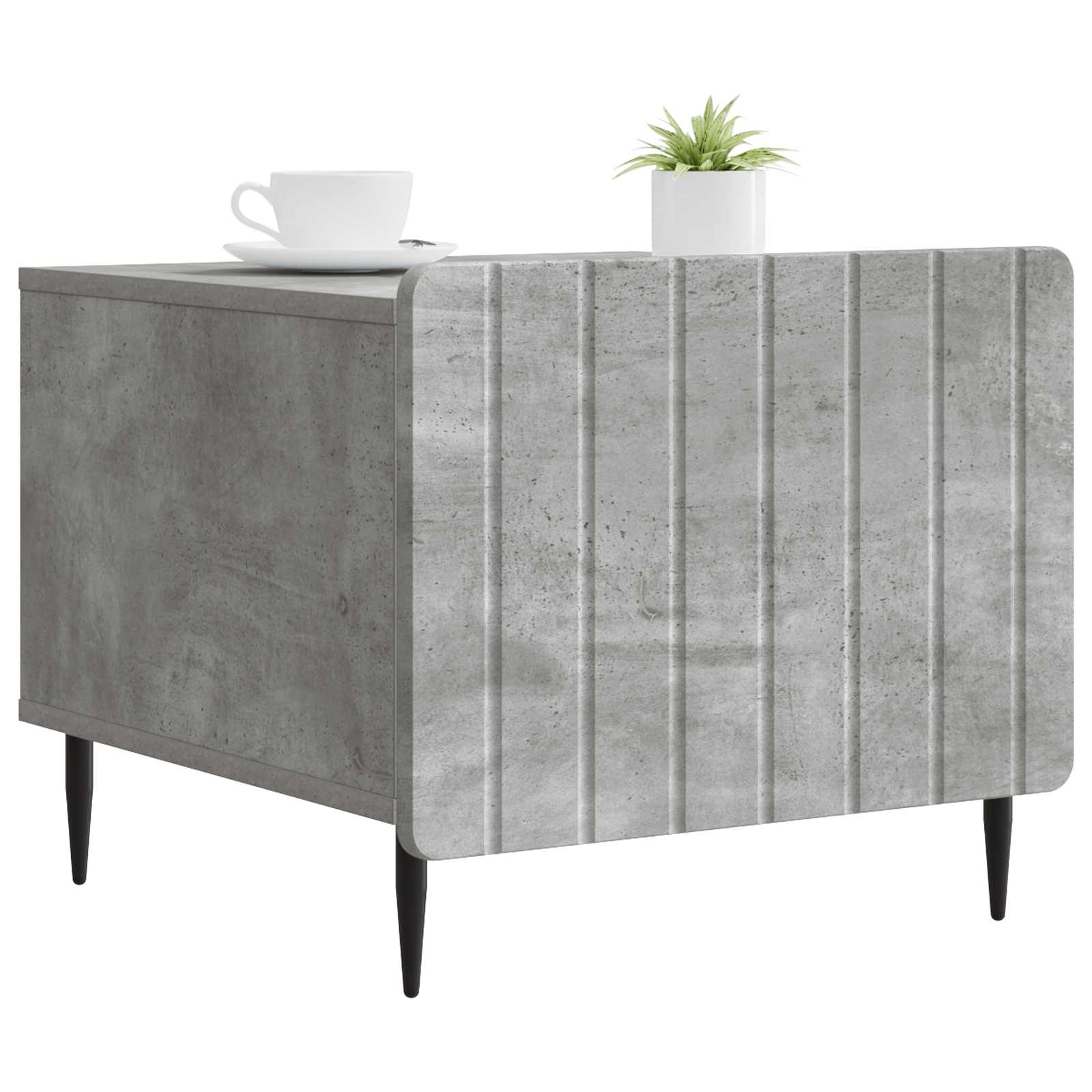 vidaXL Coffee Table Concrete Grey 49 x 50 x 42 cm Engineered Wood 3