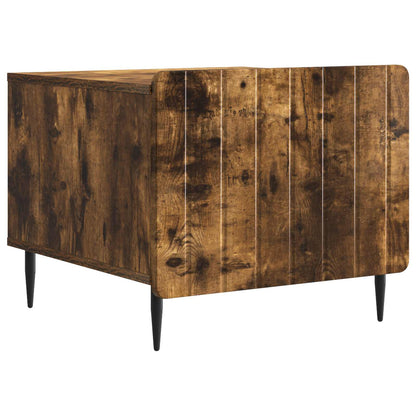 vidaXL Coffee Table Smoked Oak 49 x 50 x 42 cm Engineered Wood 2