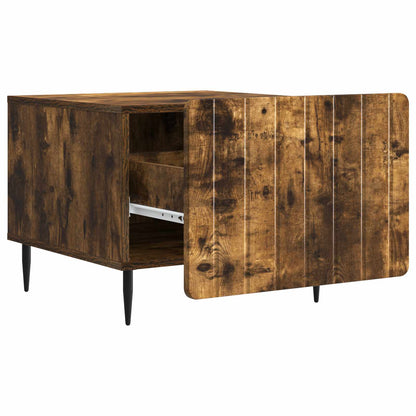 vidaXL Coffee Table Smoked Oak 49 x 50 x 42 cm Engineered Wood 4