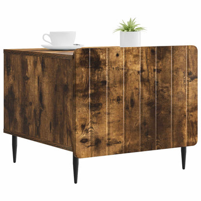vidaXL Coffee Table Smoked Oak 49 x 50 x 42 cm Engineered Wood 3