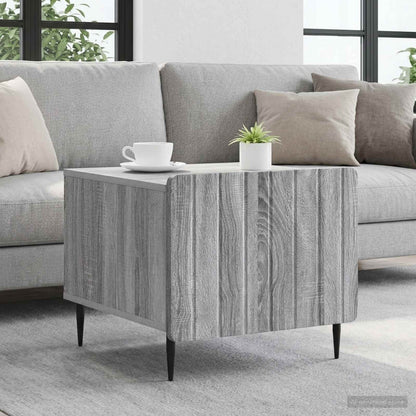 vidaXL Coffee Table Grey Sonoma 49 x 50 x 42 cm Engineered Wood 1