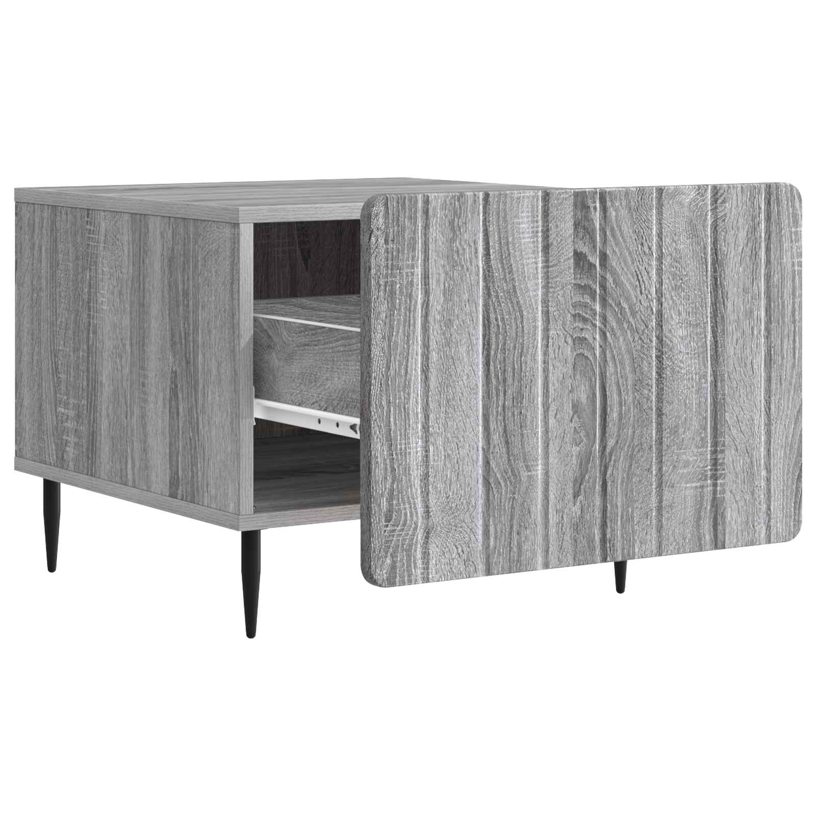 vidaXL Coffee Table Grey Sonoma 49 x 50 x 42 cm Engineered Wood 4