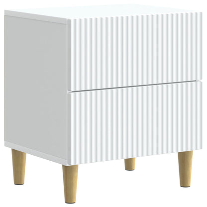 vidaXL Bedside Cabinet White 43 x 34.5 x 48 cm Engineered Wood 2