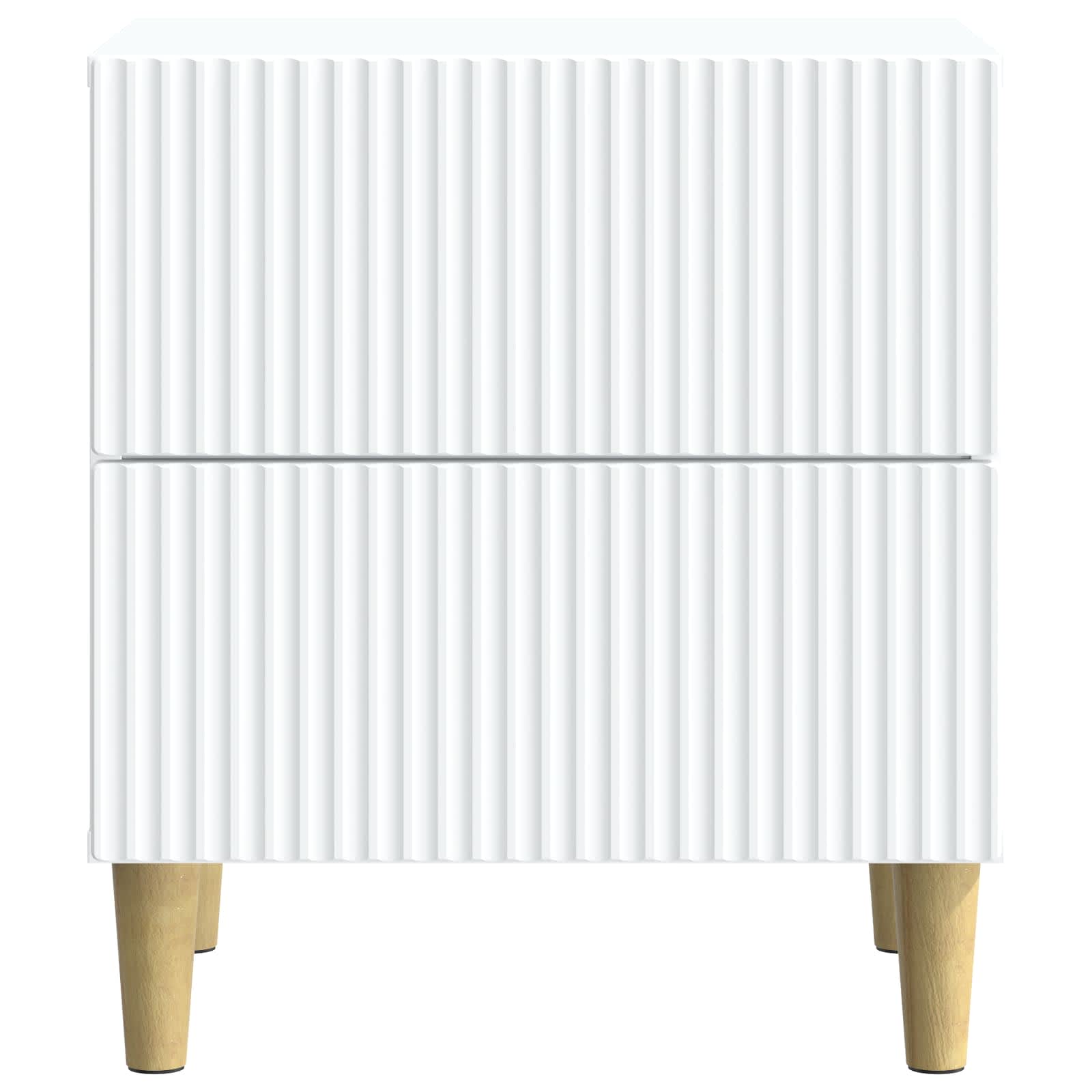 vidaXL Bedside Cabinet White 43 x 34.5 x 48 cm Engineered Wood 5