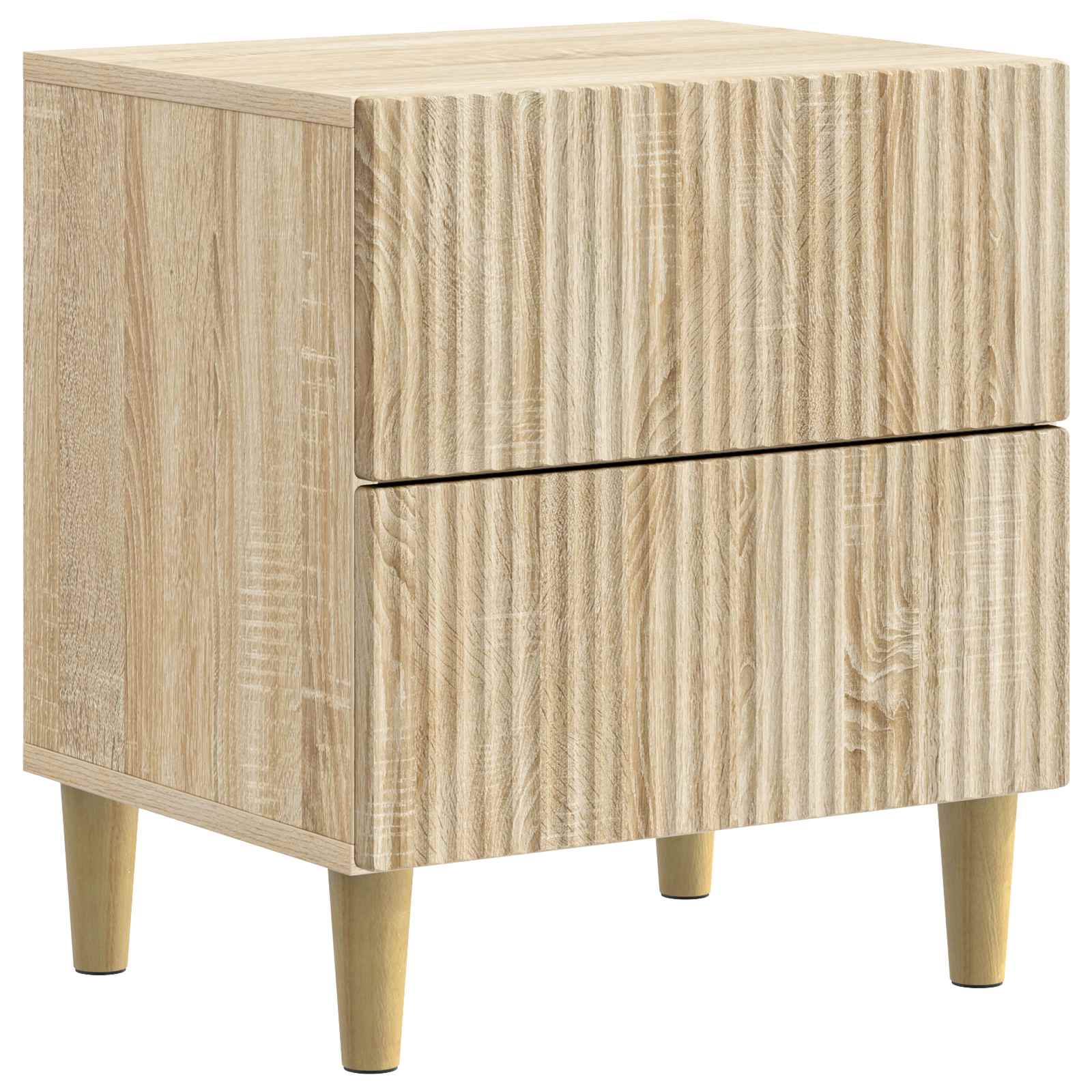vidaXL Bedside Cabinet Sonoma Oak 43 x 34.5 x 48 cm Engineered Wood 2